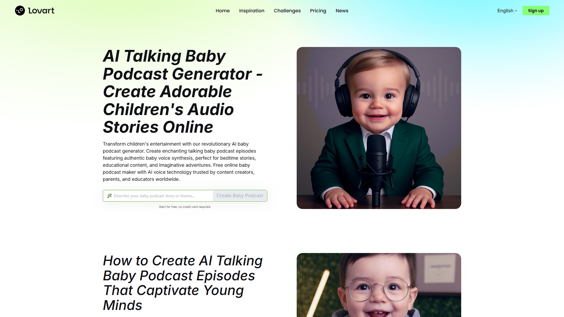 Lovart-Al Baby Podcast Generator - AI Tool