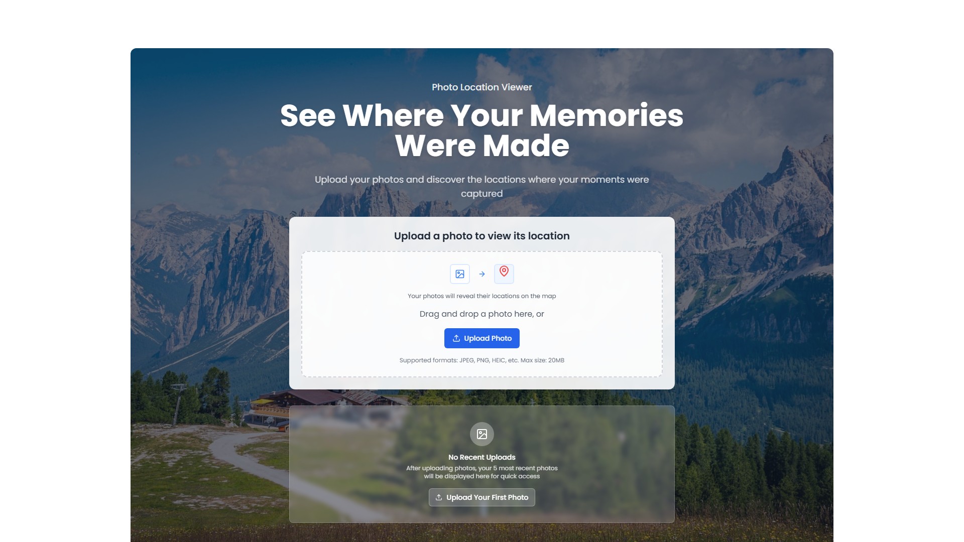 photo location - AI Tool