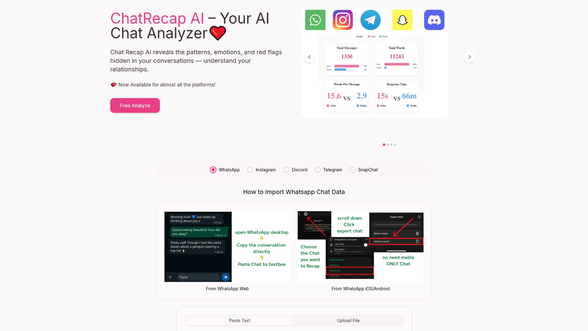 Chat Recap AI - AI Tool