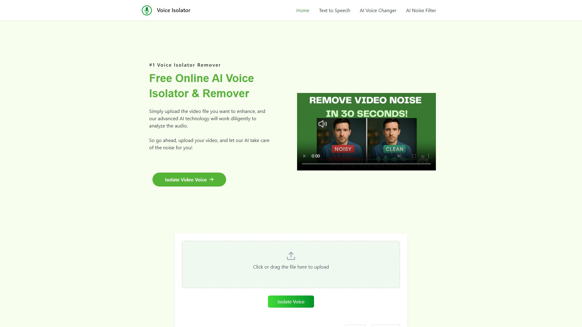 Voice Isolator - AI Tool